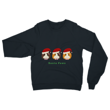 Load image into Gallery viewer, Adult Guinea Pig Sweatshirt - Santa Paws
