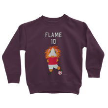 Load image into Gallery viewer, Kids Sweatshirt - Flame the Footballer Guinea Pig
