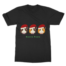 Load image into Gallery viewer, Adult Guinea Pig T-Shirt - Santa Paws
