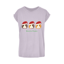 Load image into Gallery viewer, Adult Guinea Pig T-Shirt - Santa Paws
