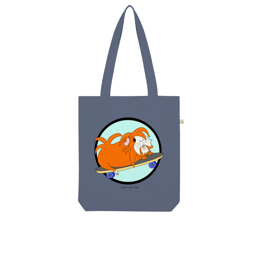 Tote Bag (Organic) - Skater Pig - Guinea Pig