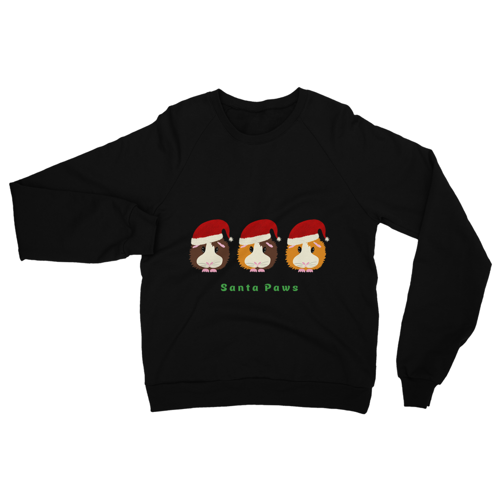 Adult Guinea Pig Sweatshirt - Santa Paws