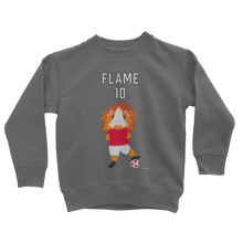 Load image into Gallery viewer, Kids Sweatshirt - Flame the Footballer Guinea Pig
