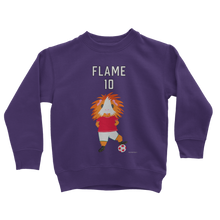 Load image into Gallery viewer, Kids Sweatshirt - Flame the Footballer Guinea Pig
