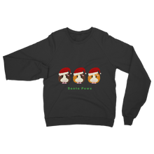 Load image into Gallery viewer, Adult Guinea Pig Sweatshirt - Santa Paws
