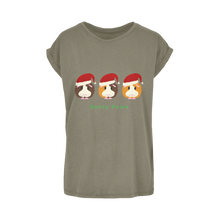 Load image into Gallery viewer, Adult Guinea Pig T-Shirt - Santa Paws
