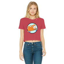 Load image into Gallery viewer, Teen Cropped T-Shirt - Skater Pig - Guinea Pig
