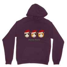 Load image into Gallery viewer, Adult Guinea Pig Hoodie - Santa Paws
