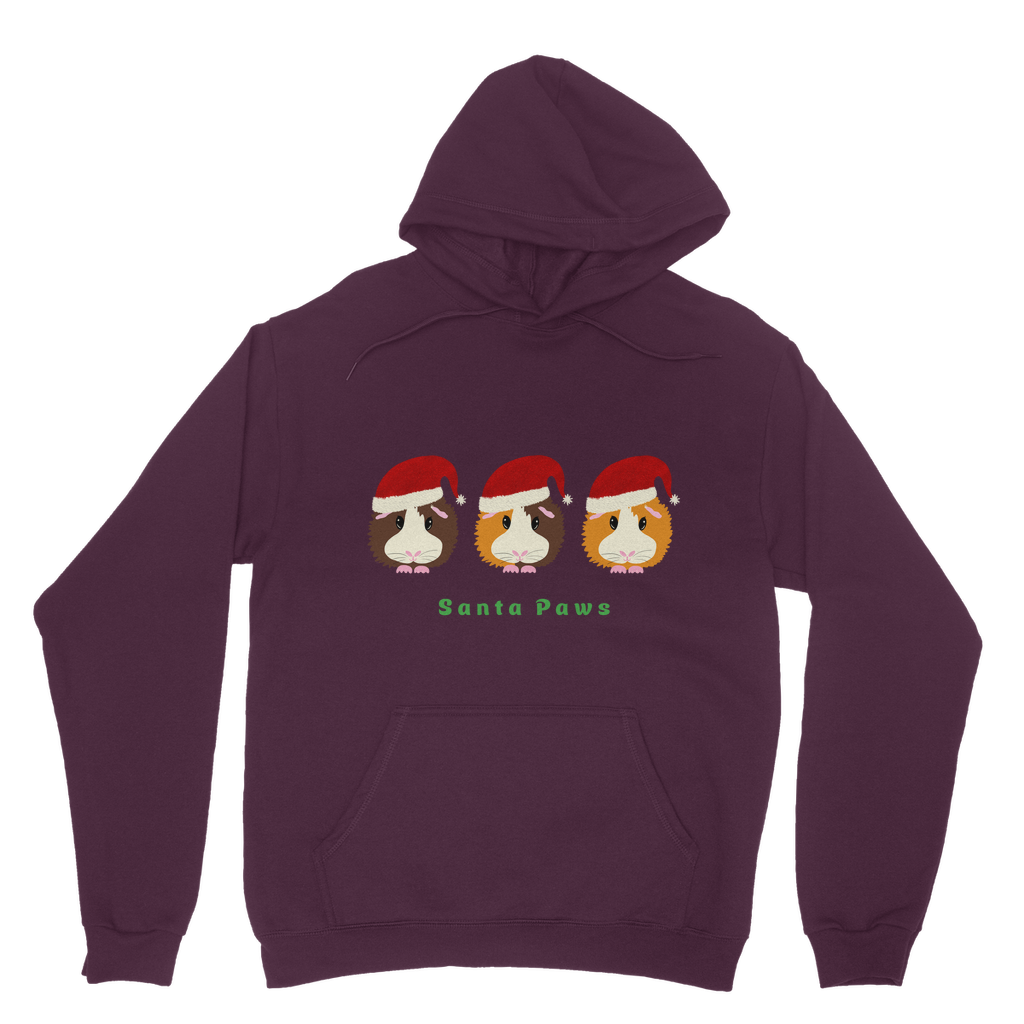 Adult Guinea Pig Hoodie - Santa Paws