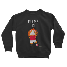 Load image into Gallery viewer, Kids Sweatshirt - Flame the Footballer Guinea Pig
