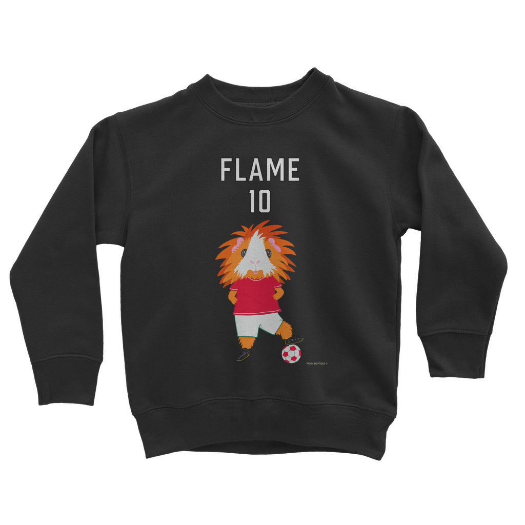 Kids Sweatshirt - Flame the Footballer Guinea Pig