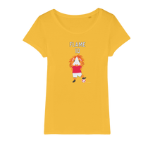 Load image into Gallery viewer, Adult T-Shirt Organic - Flame the Footballer Guinea Pig
