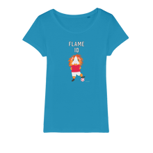 Load image into Gallery viewer, Adult T-Shirt Organic - Flame the Footballer Guinea Pig
