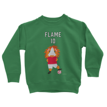 Load image into Gallery viewer, Kids Sweatshirt - Flame the Footballer Guinea Pig
