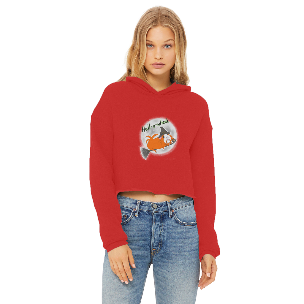 Teen Cropped Hoodie - Halloween - Guinea Pig