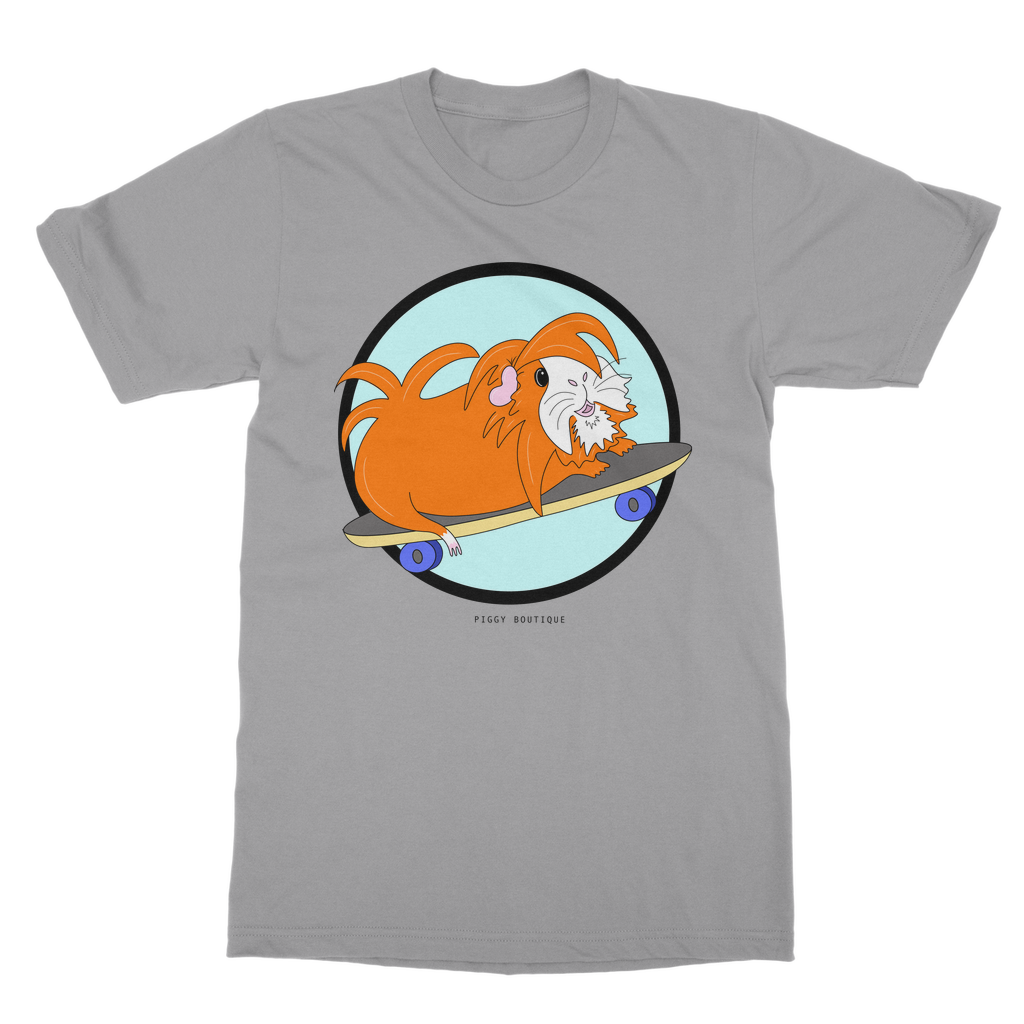 Adult T-Shirt - Skater Pig - Guinea Pig