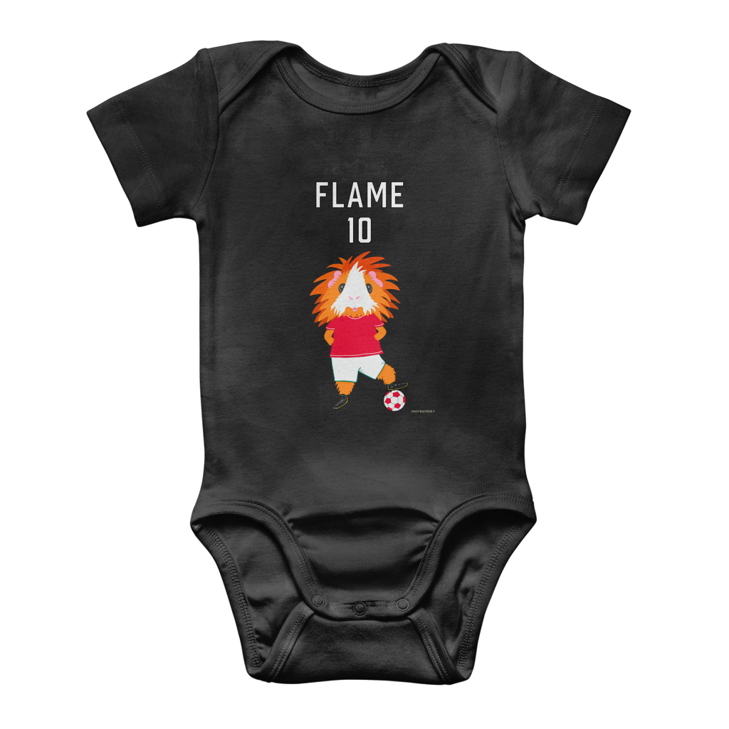 Baby Onesie Bodysuit - Flame the Footballer Guinea Pig