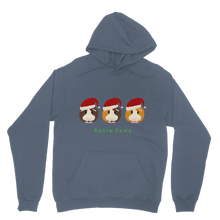 Load image into Gallery viewer, Adult Guinea Pig Hoodie - Santa Paws
