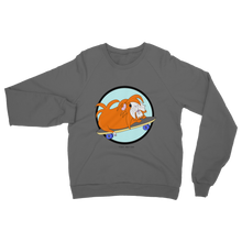 Load image into Gallery viewer, Adult Sweatshirt - Skater Pig - Guinea Pig
