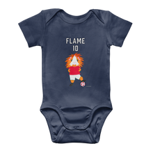 Load image into Gallery viewer, Baby Onesie Bodysuit - Flame the Footballer Guinea Pig
