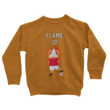 Load image into Gallery viewer, Kids Sweatshirt - Flame the Footballer Guinea Pig
