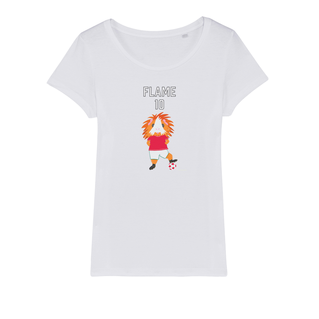 Adult T-Shirt Organic - Flame the Footballer Guinea Pig