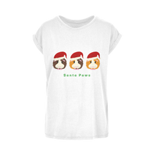 Load image into Gallery viewer, Adult Guinea Pig T-Shirt - Santa Paws
