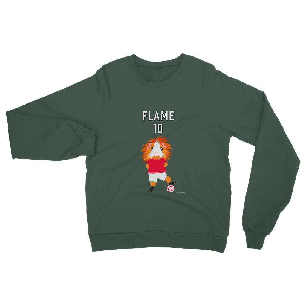 Adult Sweatshirt - Flame the Footballer Guinea Pig