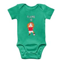 Load image into Gallery viewer, Baby Onesie Bodysuit - Flame the Footballer Guinea Pig
