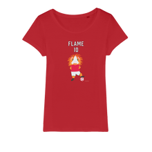 Load image into Gallery viewer, Adult T-Shirt Organic - Flame the Footballer Guinea Pig
