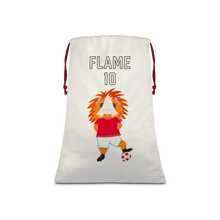 Load image into Gallery viewer, Drawstring Sack - Flame the Footballer Guinea Pig
