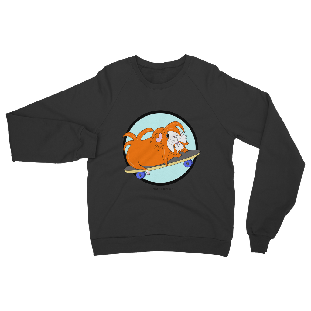 Adult Sweatshirt - Skater Pig - Guinea Pig