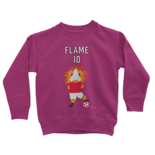 Load image into Gallery viewer, Kids Sweatshirt - Flame the Footballer Guinea Pig
