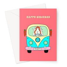 Load image into Gallery viewer, Birthday Card - Pickle Piggy Campervan Guinea Pig
