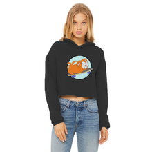 Load image into Gallery viewer, Teen Cropped Hoodie  - Skater Pig - Guinea Pig
