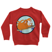 Load image into Gallery viewer, Kids Sweatshirt - Skater Pig - Guinea Pig
