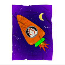 Load image into Gallery viewer, Guinea Pig Blanket - Space Rocket Pickle Piggy
