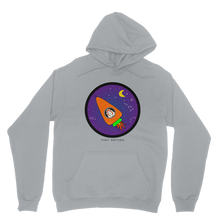 Load image into Gallery viewer, Guinea Pig Hoodie - Adult - Space Rocket Pickle Piggy
