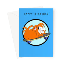 Load image into Gallery viewer, Birthday Card - Skater Pig - Guinea Pig
