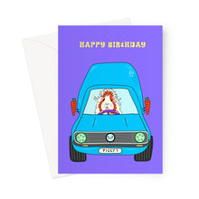 Load image into Gallery viewer, Guinea Pig Birthday Card - Pickle Piggy Caddy Van
