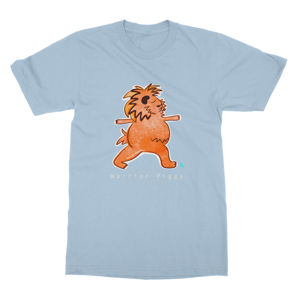 Warrior Piggy Adult T-Shirt