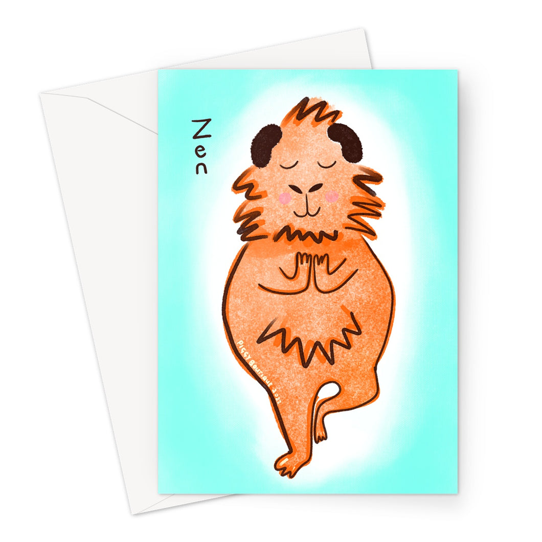 Zen Pose Greeting Card