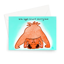 Load image into Gallery viewer, Wide Legged Forward Bend Pose Greeting Card
