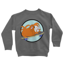 Load image into Gallery viewer, Kids Sweatshirt - Skater Pig - Guinea Pig
