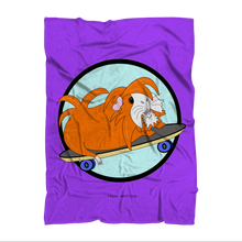 Load image into Gallery viewer, Blanket - Skater Pig - Purple - Guinea Pig
