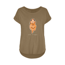 Load image into Gallery viewer, Zen Piggy - Guinea Pig Long Slub T-Shirt
