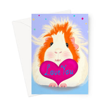 Load image into Gallery viewer, Guinea Pig Greeting Card - Love you Pickle Piggy
