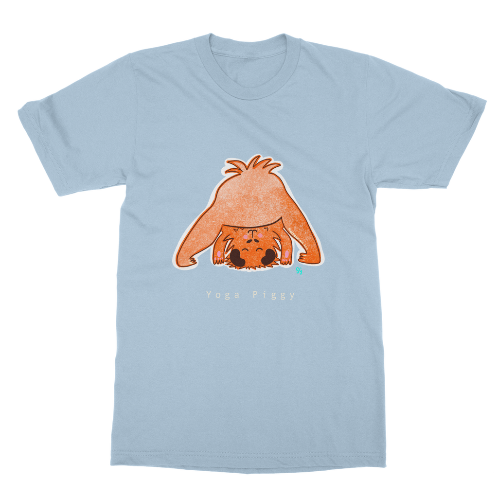 Yoga Piggy Adult T-Shirt