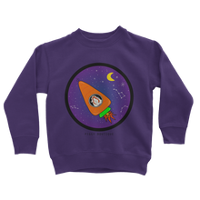 Load image into Gallery viewer, Space Rocket Pickle Piggy - Guinea Pig Kids Sweatshirt
