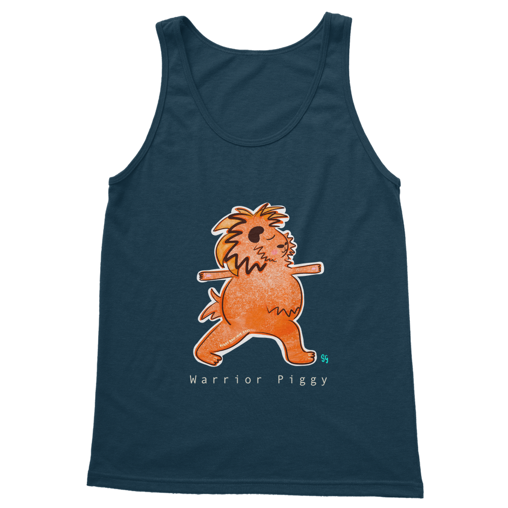 Warrior Piggy Adult Tank Top